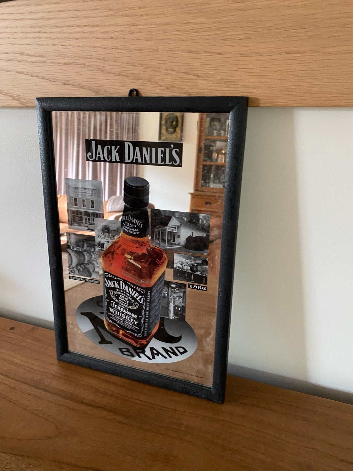 Jack Daniel's Spiegel - Decoratieve Bar Spiegel, Ophalen of Verzenden, Rechthoekig, Minder dan 50 cm, Minder dan 100 cm