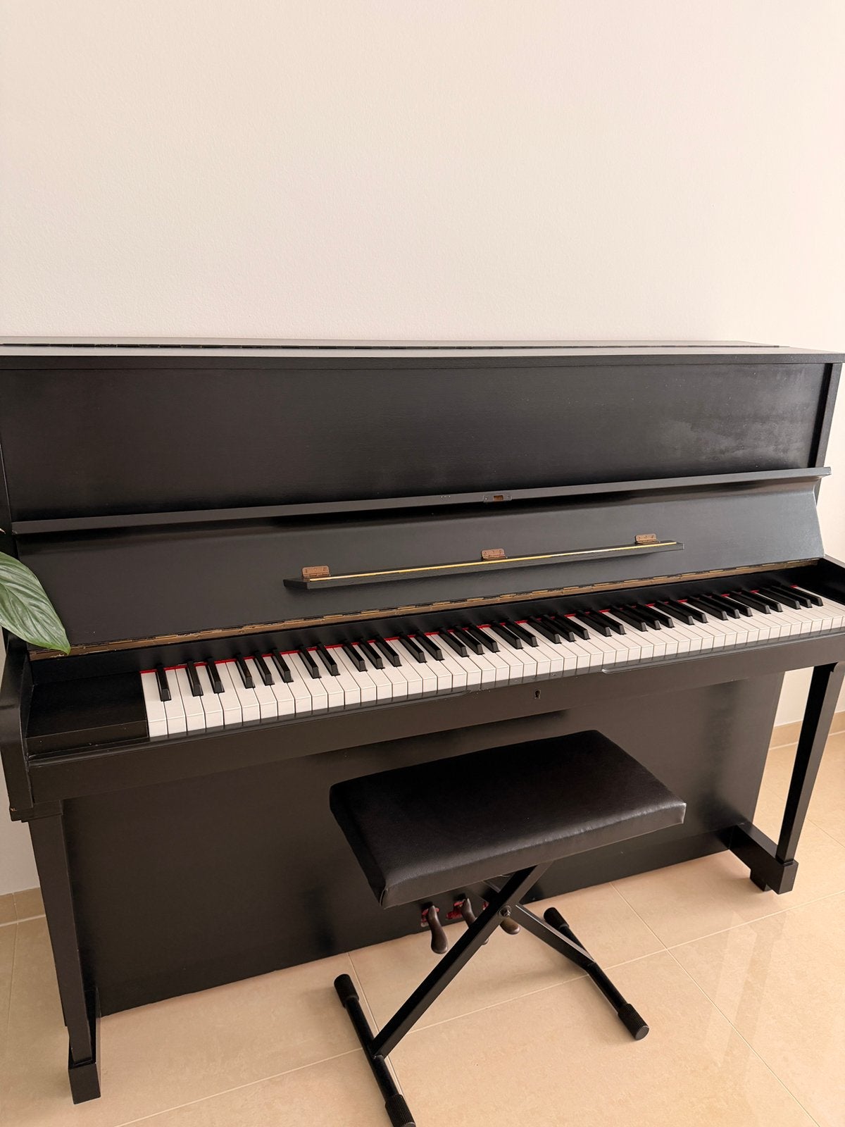 Zwarte piano mat zwart RICHARD WEBER, Ophalen, Gebruikt, Zwart, Piano
