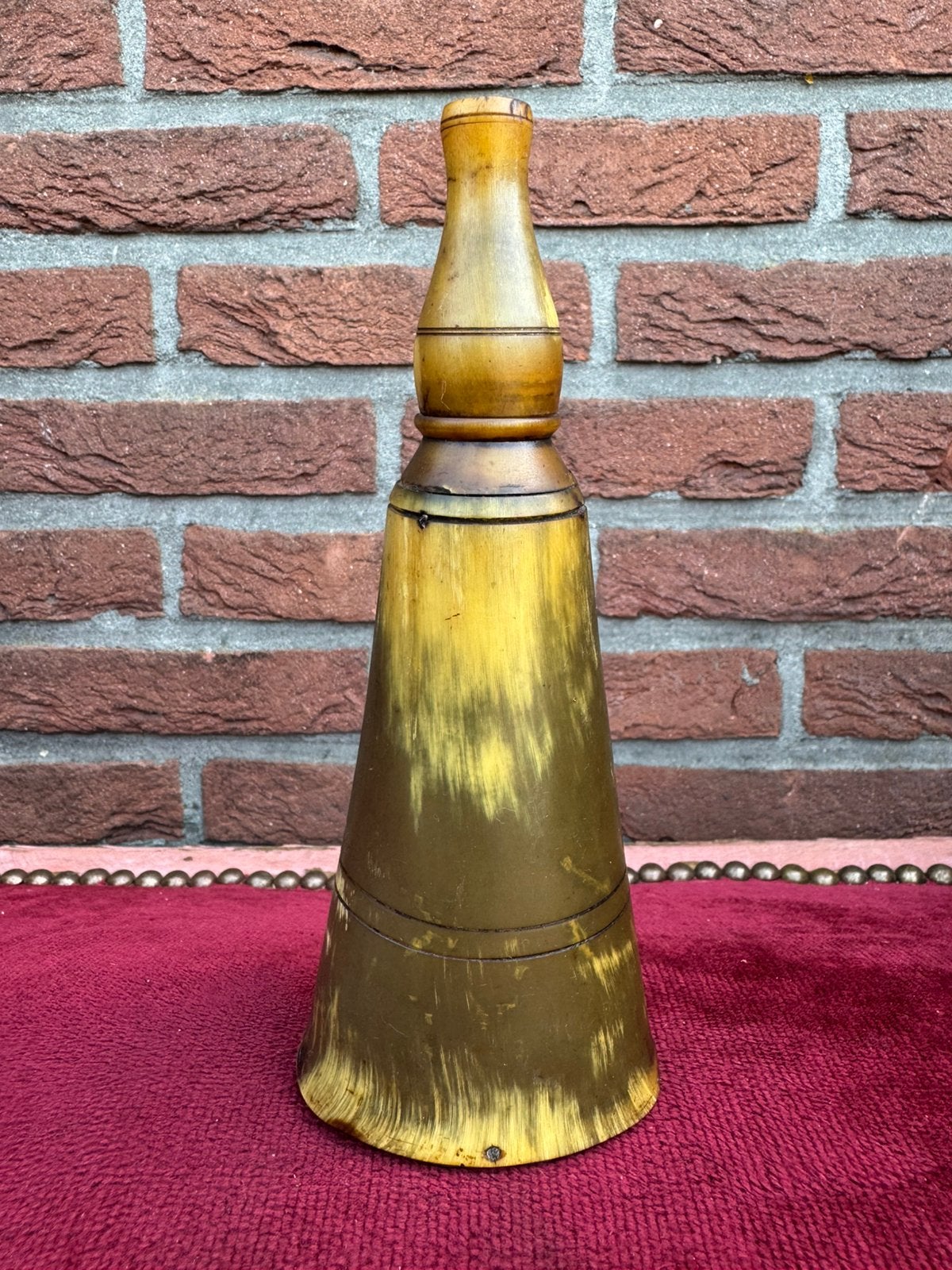 antieke kruithoorn, NL, ca 1830-1850, Ophalen of Verzenden, Landmacht, Nederland