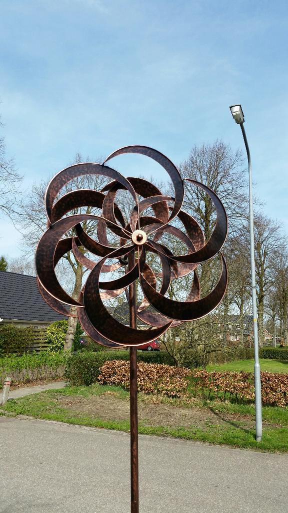 Windmolen / BLOEM / windspinner, Tuin en Terras, Windwijzers en Windmolens, Huis en tuin decoratie Marie, Nieuw, Info@huisentuindecoratiemarie.nl