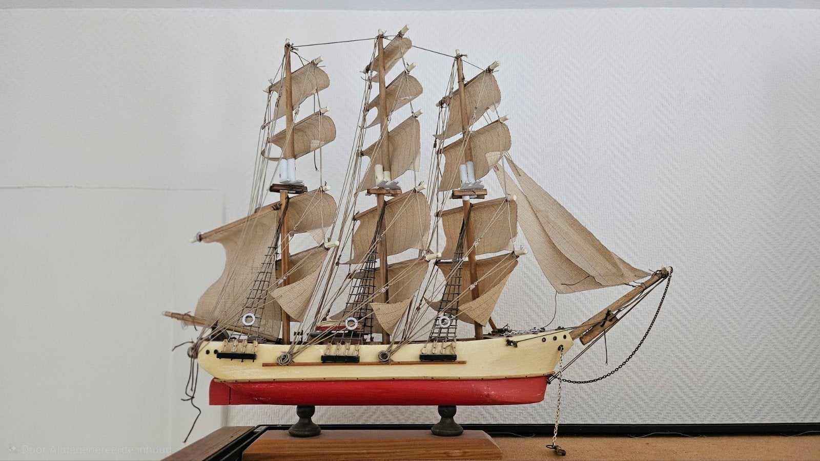 Gedetailleerd scheepsmodel - Zeilschip, Hobby en Vrije tijd, Ophalen of Verzenden, Zo goed als nieuw, Groter dan 1:32, Overige merken