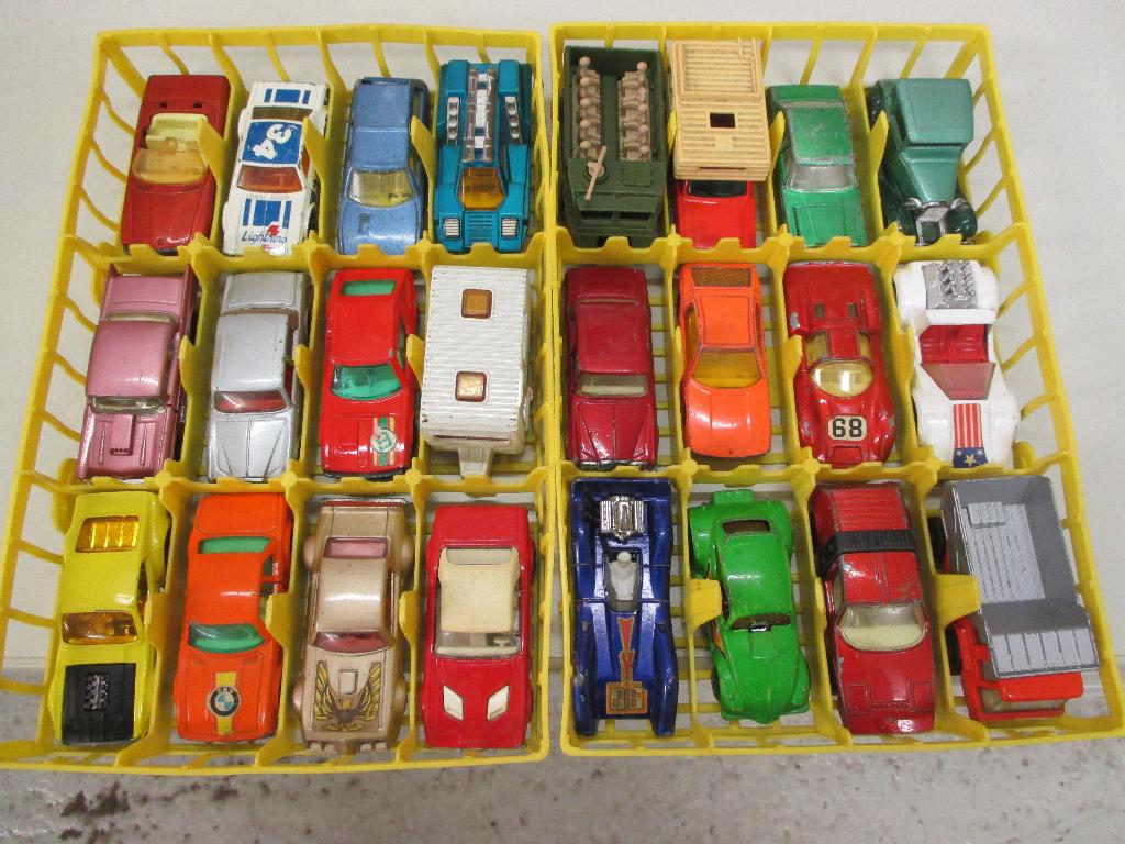 Matchbox autootjes met opbergkoffer, Ophalen, Gebruikt, Auto, Matchbox