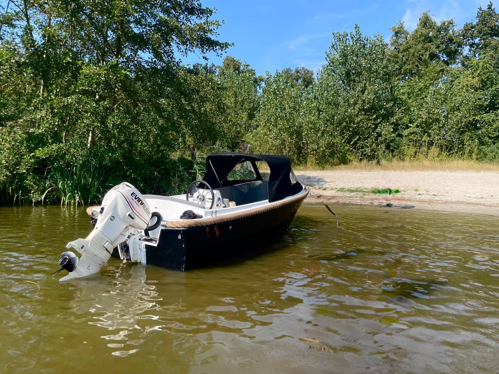 40 PK Evinrude E-tec, Ophalen, Gebruikt, Elektrische start, 30 pk of meer