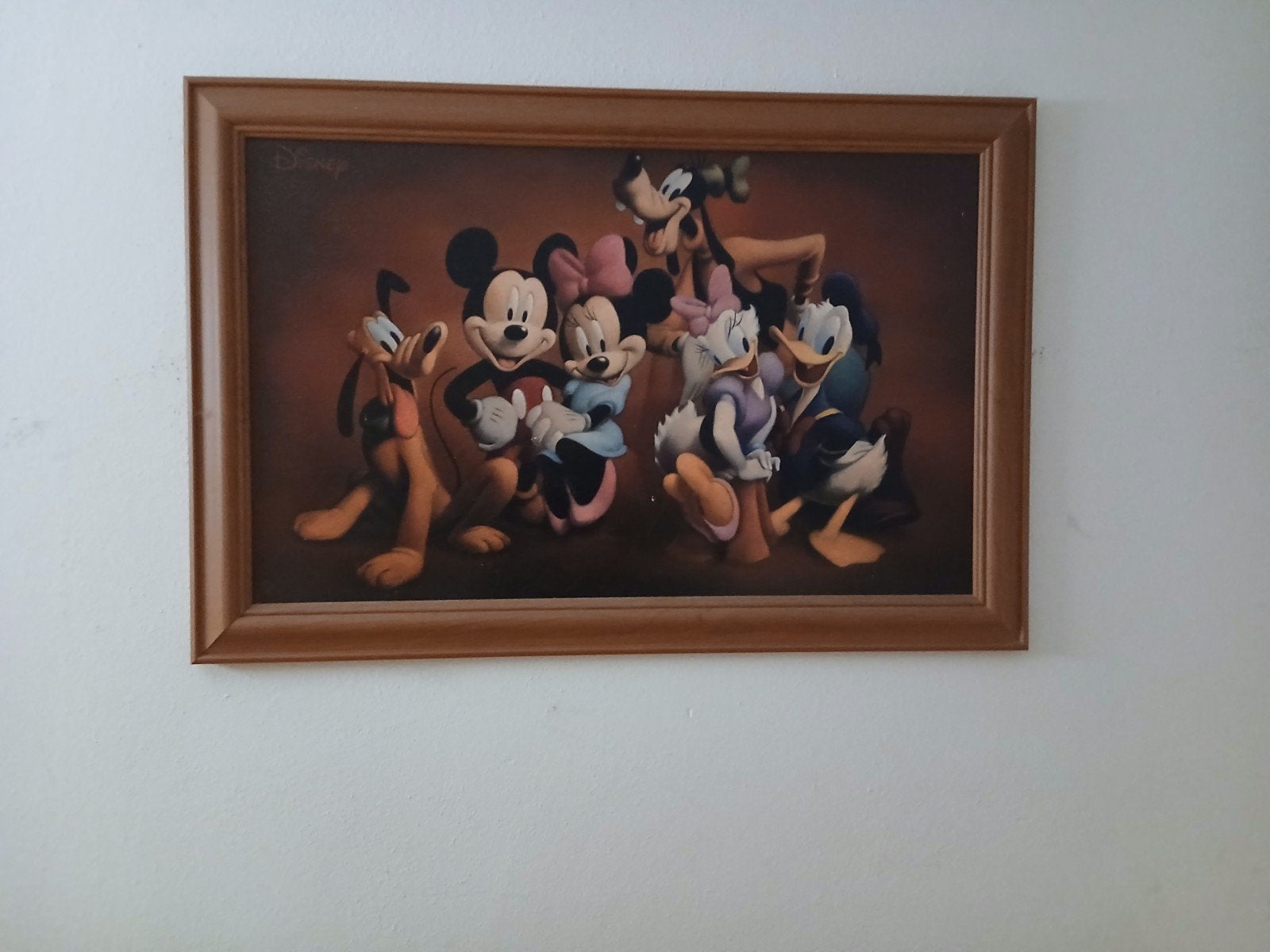 te koop schilderij Mickey Mouse en friends, Verzamelen, Ophalen of Verzenden, Mickey Mouse, Beeldje of Figuurtje
