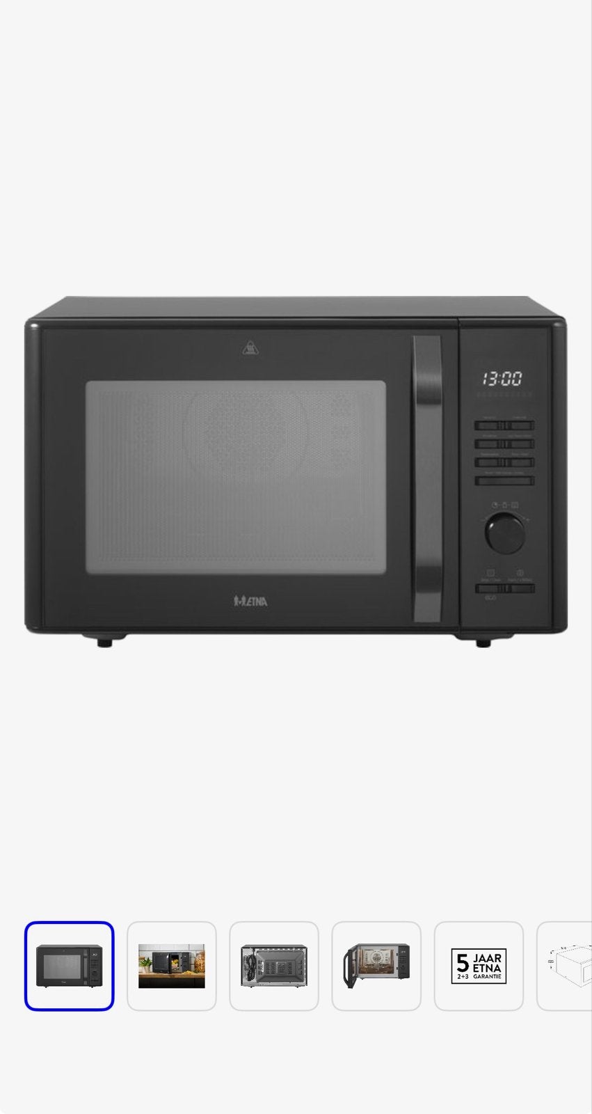 ETNA CMV328ZT - Combimagnetron - Vrijstaand - Zwart, Ophalen, Combimagnetron, Grill, Zo goed als nieuw