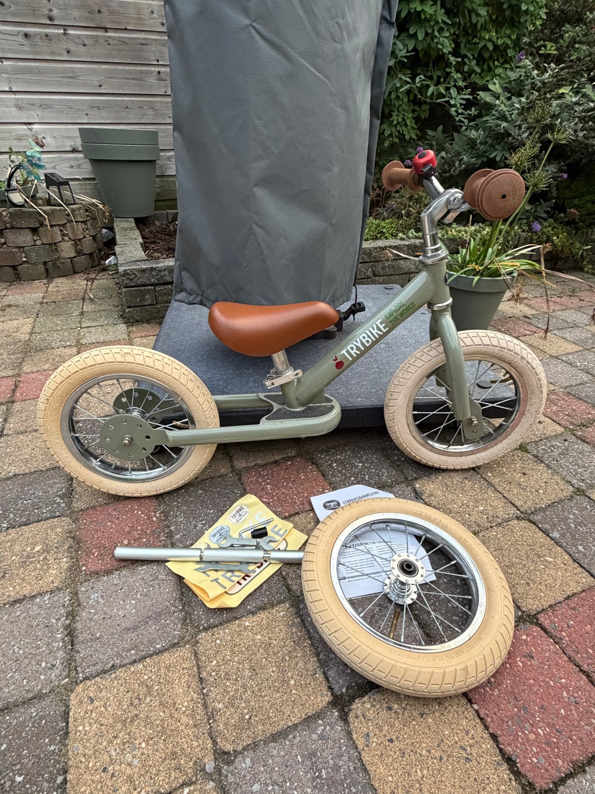 Trybike loopfiets met derde wiel kit -, Ophalen, Zo goed als nieuw, Verstelbare zitting