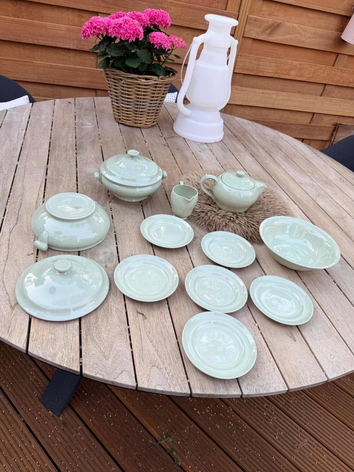 Spode Flemish green servies delen izgst, Ophalen