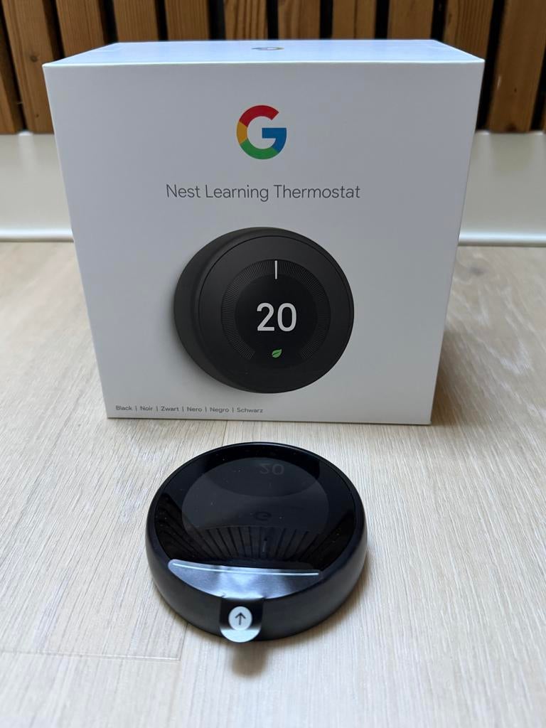 Nest Learning Thermostat 3e Generatie inclusief Nest Stand, Doe-het-zelf en Verbouw, Thermostaten, Ophalen, Slimme thermostaat