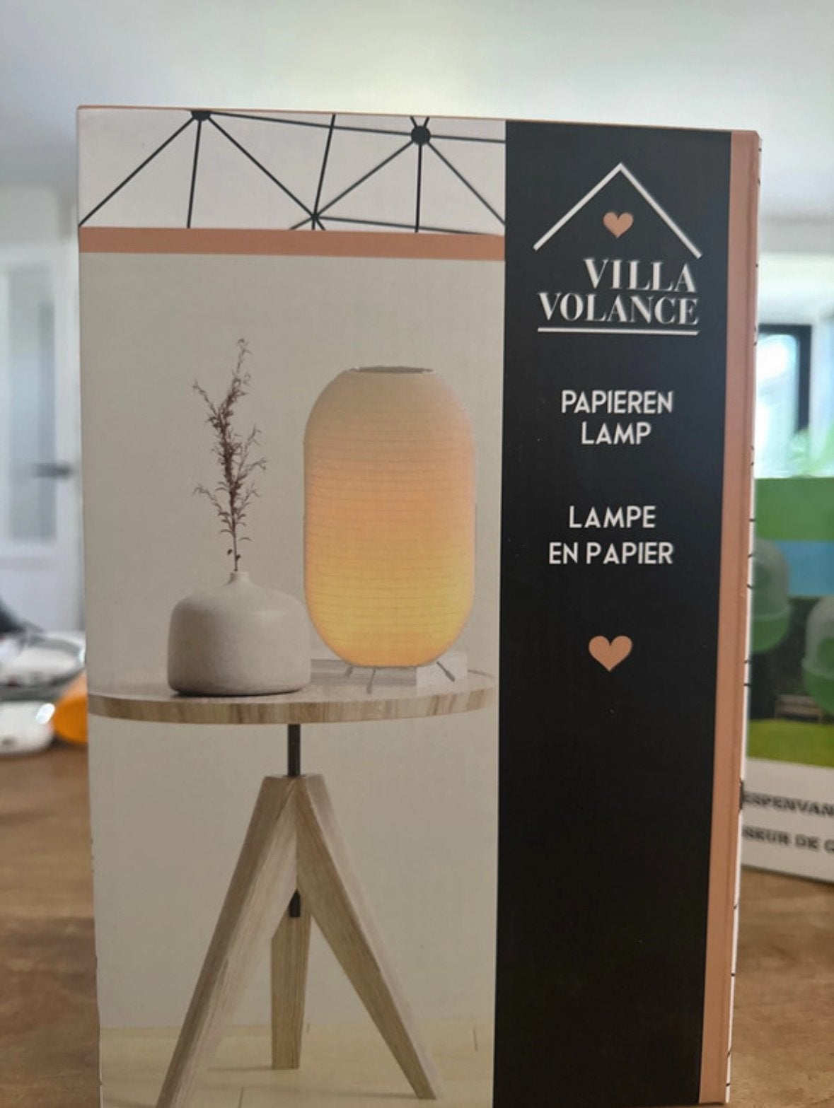 Papieren Lamp - Sfeervolle Tafellamp, Overige materialen, Overige merken, Minimalistisch, Nieuw