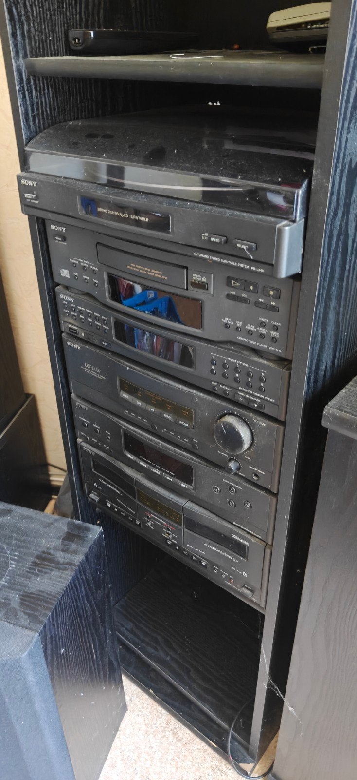 Sony Stereo Set met Draaitafel, CD, Cassette, Radio en Spe, Ophalen of Verzenden