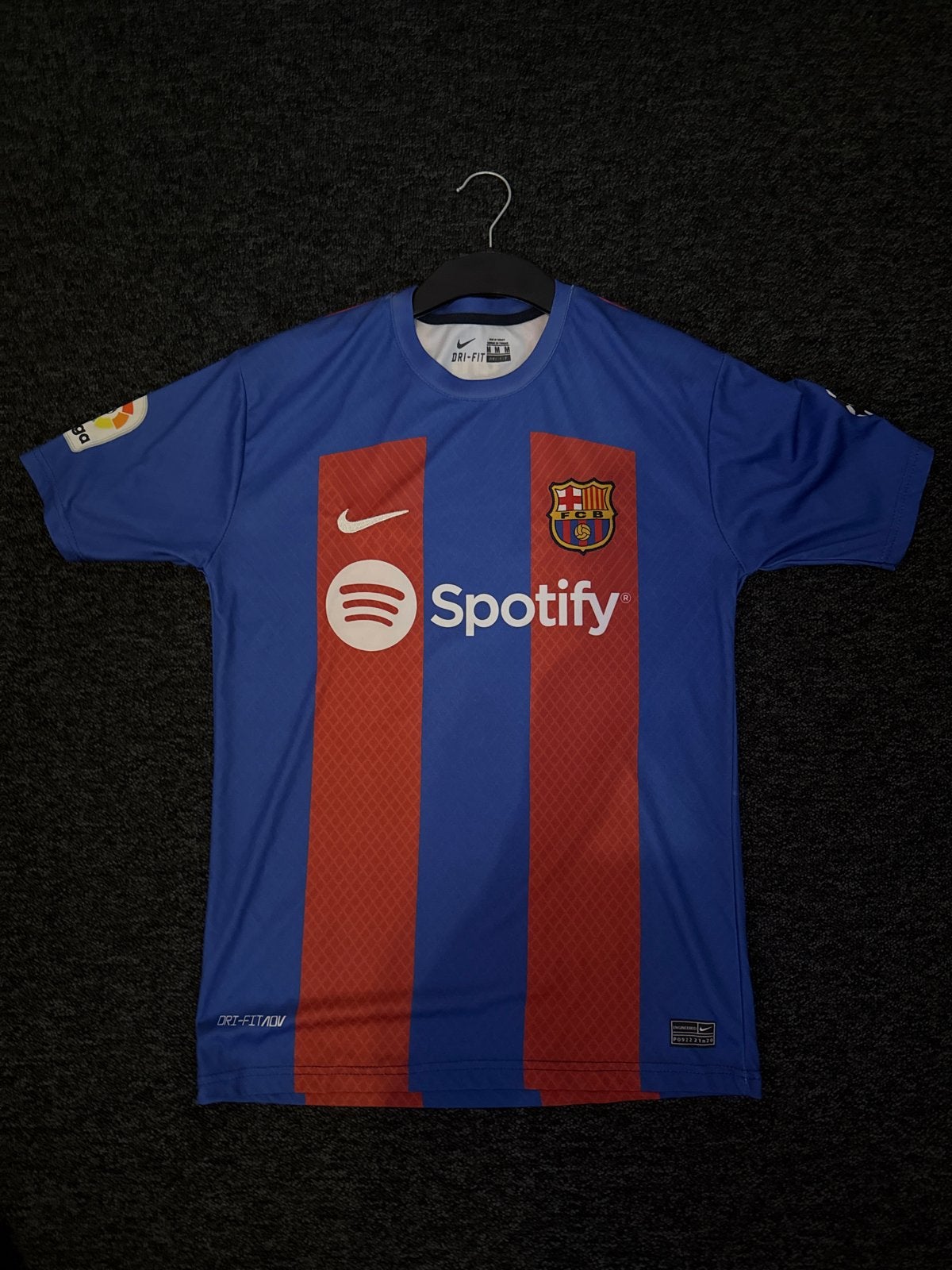 FC Barcelona Thuisshirt 2022/2023 Lewandowski #9, Kleding | Heren, Sportkleding, Zo goed als nieuw, Voetbal, Verzenden, Maat 48/50 (M)