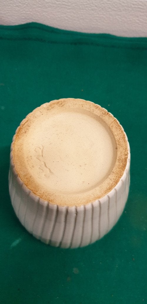 Bloempot wit vintage aardewerk, Ophalen of Verzenden, 'T Olde Gre-j, Info@toldegrej.nl, Endepoelstraat 20f Didam