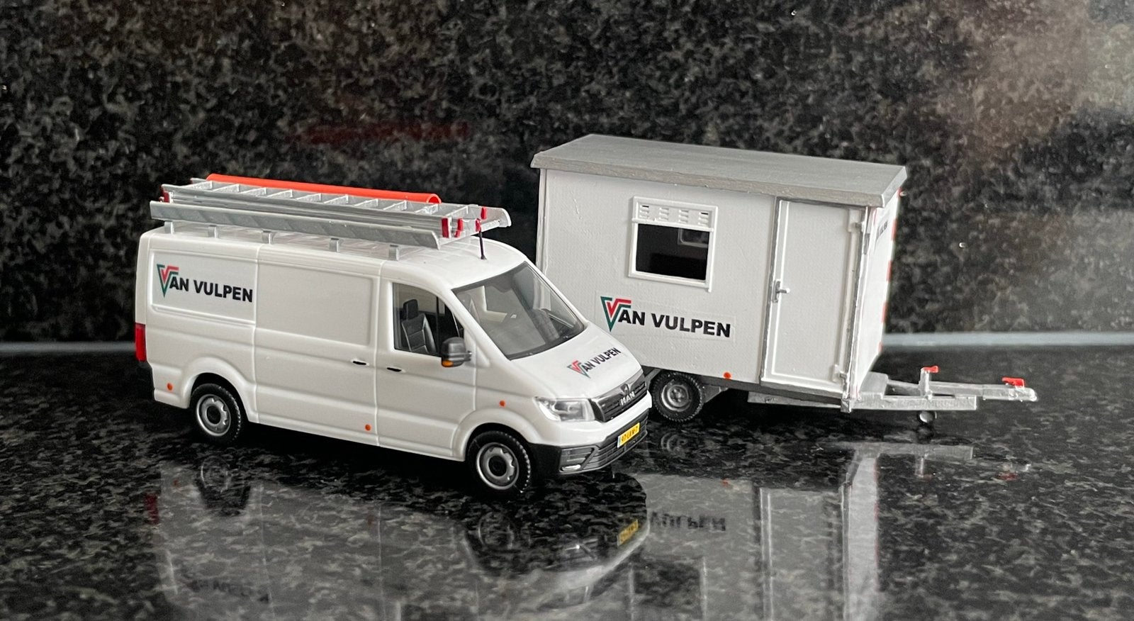 Decals transfer logo set Van Vulpen bouw aannemer 1:87 H0, Hobby en Vrije tijd, Modelauto's | 1:87, Verzenden, Nieuw, Overige merken