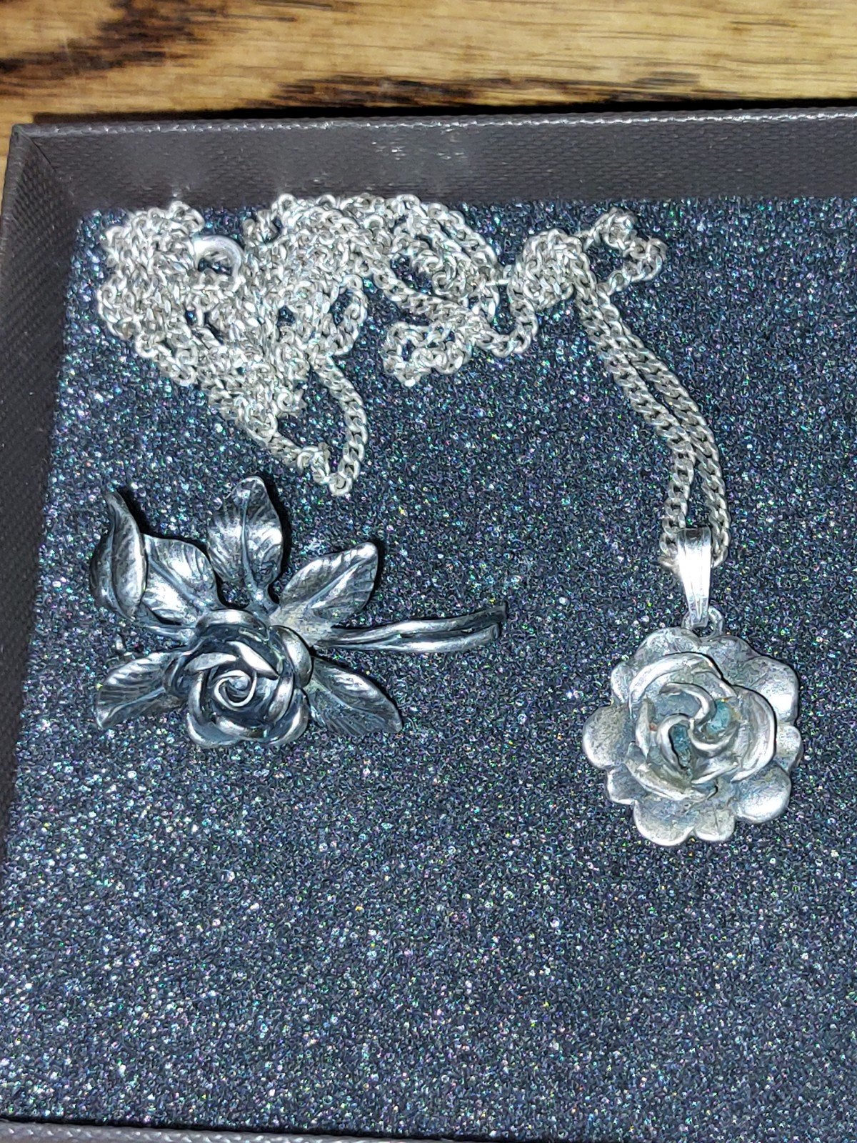 Vintage Zilveren TEKA.Rozenset 925 sterling, Ophalen of Verzenden, Zilver, Zilver