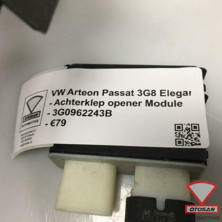 vw arteon 2018 achterklep opener sensor module 3g0962243b, Gebruikt, Volkswagen, Volkswagen AG, Berliner Ring 2
38440  Wolfsburg, DE