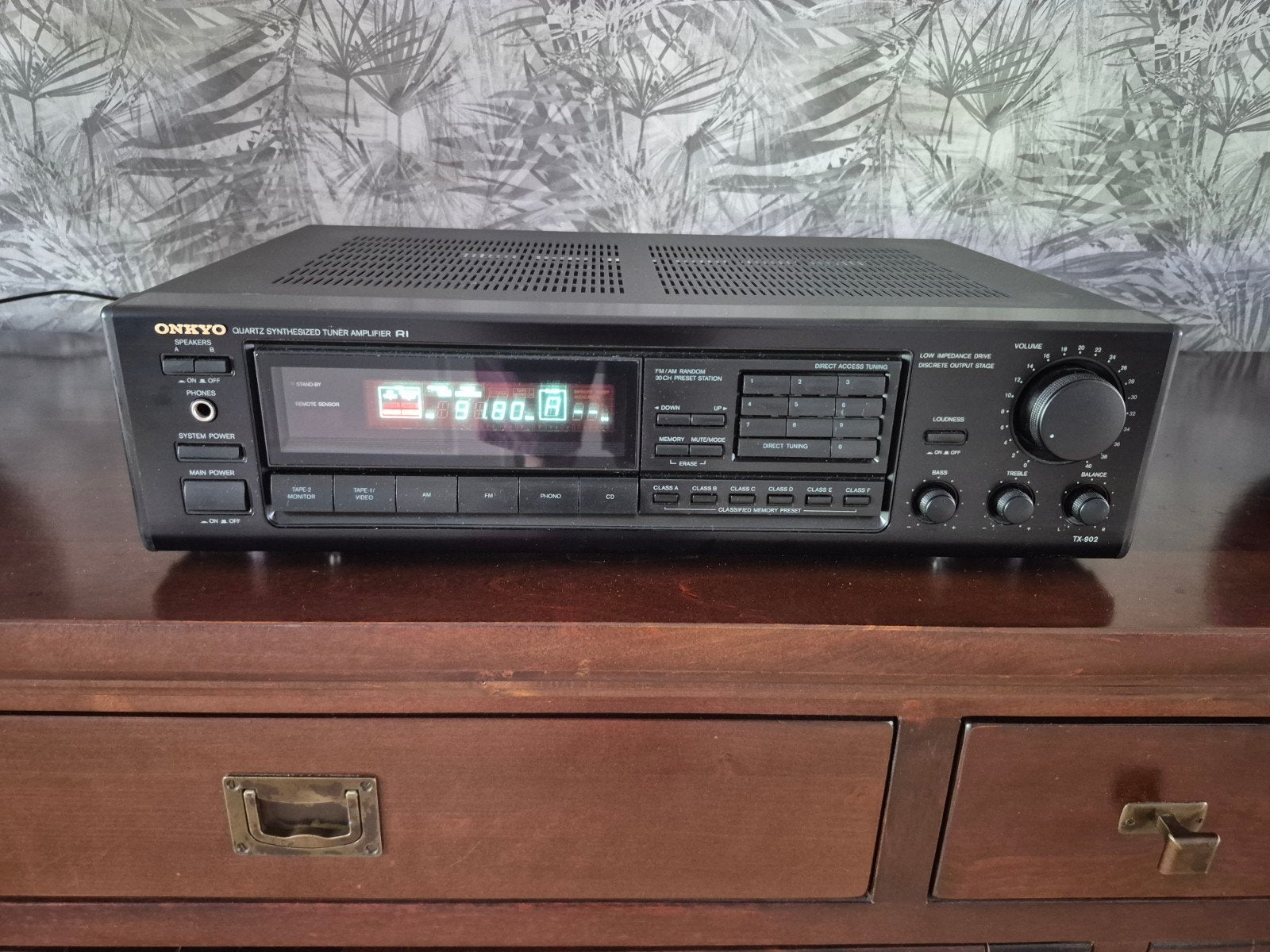 Onkyo TX-902 Quartz Synthesized Tuner Versterker R1, Gebruikt, Ophalen of Verzenden, 60 tot 120 watt, Stereo