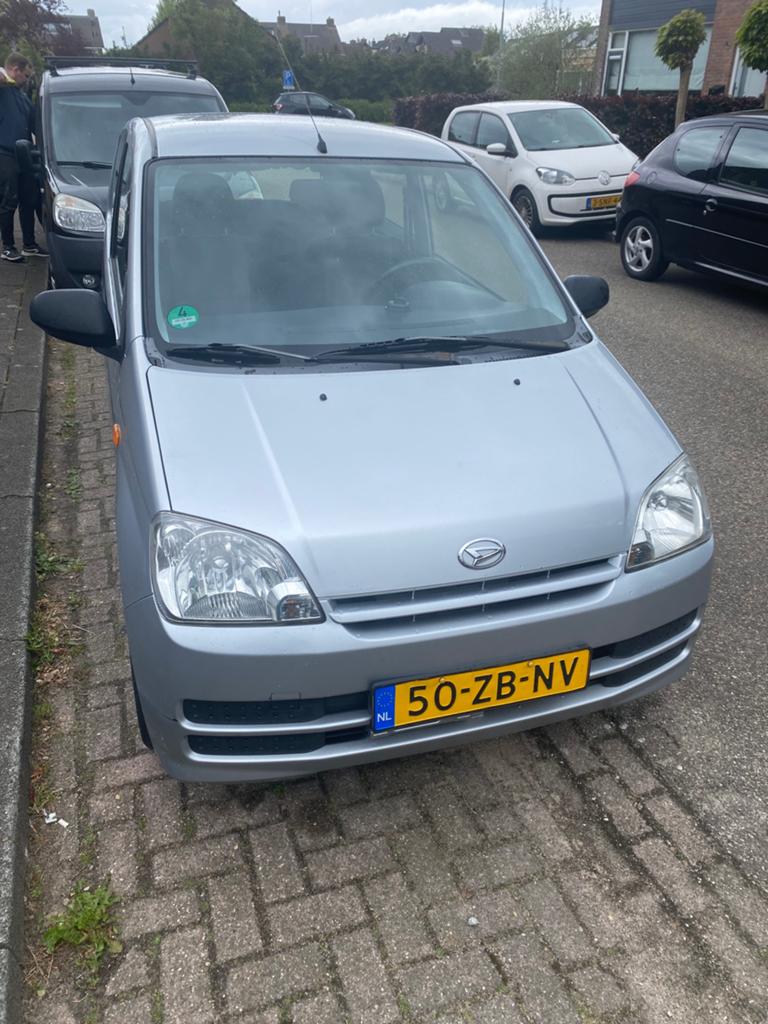 Daihatsu Cuore: zuinig, betrouwbaar, recent groot onderhoud!, Stof, 600 kg, Zwart, 18 €/maand
