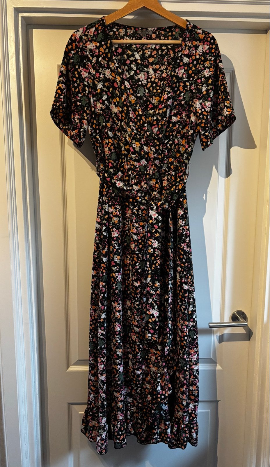 LizDevy Jurk met Bloemetjes - Maat S, Kleding | Dames, Meerkleurig, Ophalen of Verzenden, Zo goed als nieuw, Maat 36 (S)