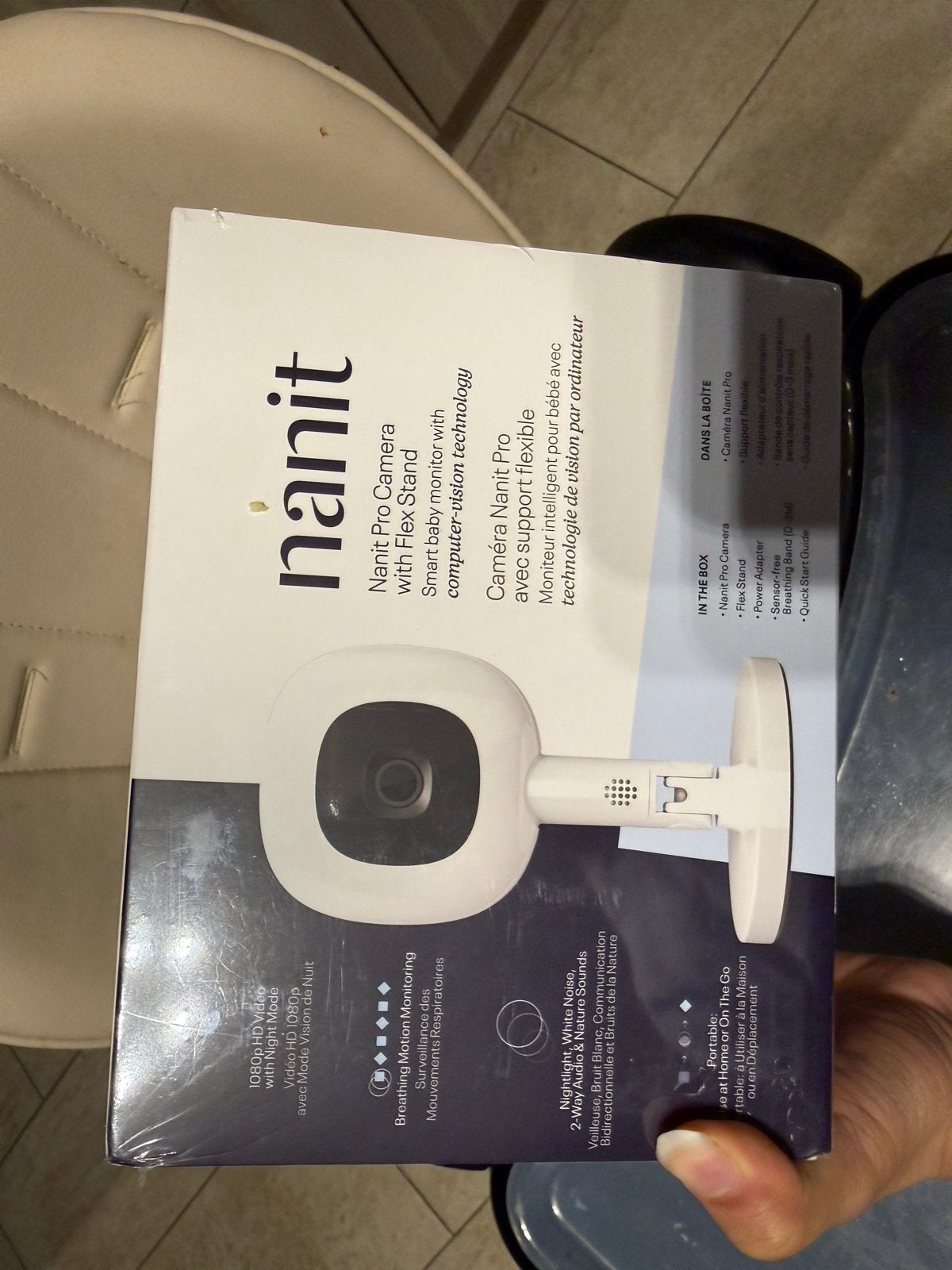 Nanit Pro Camera Baby Monitor+Flex Stand+Breathing Band|New, Kinderen en Baby's, Ophalen of Verzenden, Nieuw, 250 meter of meer