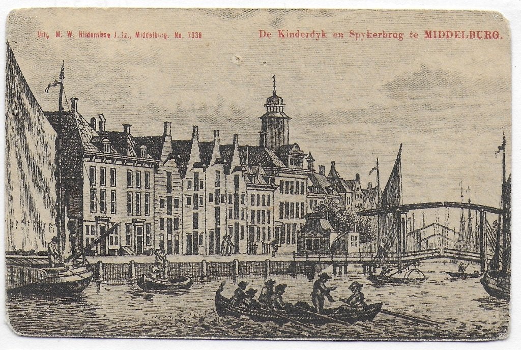 Middelburg Kinderdyk Oude Ongelopen Ansichtkaart ( B4054, Ophalen of Verzenden, Voor 1920, Ongelopen, Zeeland
