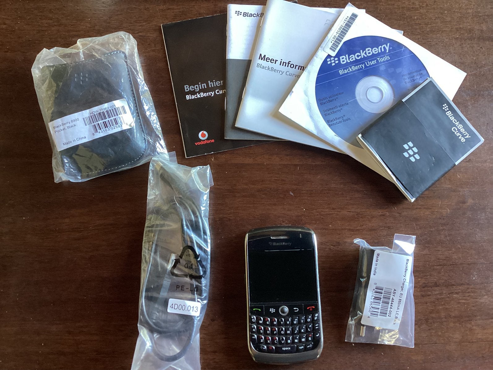 Klassieke BlackBerry Curve 8900 met Camera – Complete Set, Ophalen, Gebruikt, Zonder abonnement
