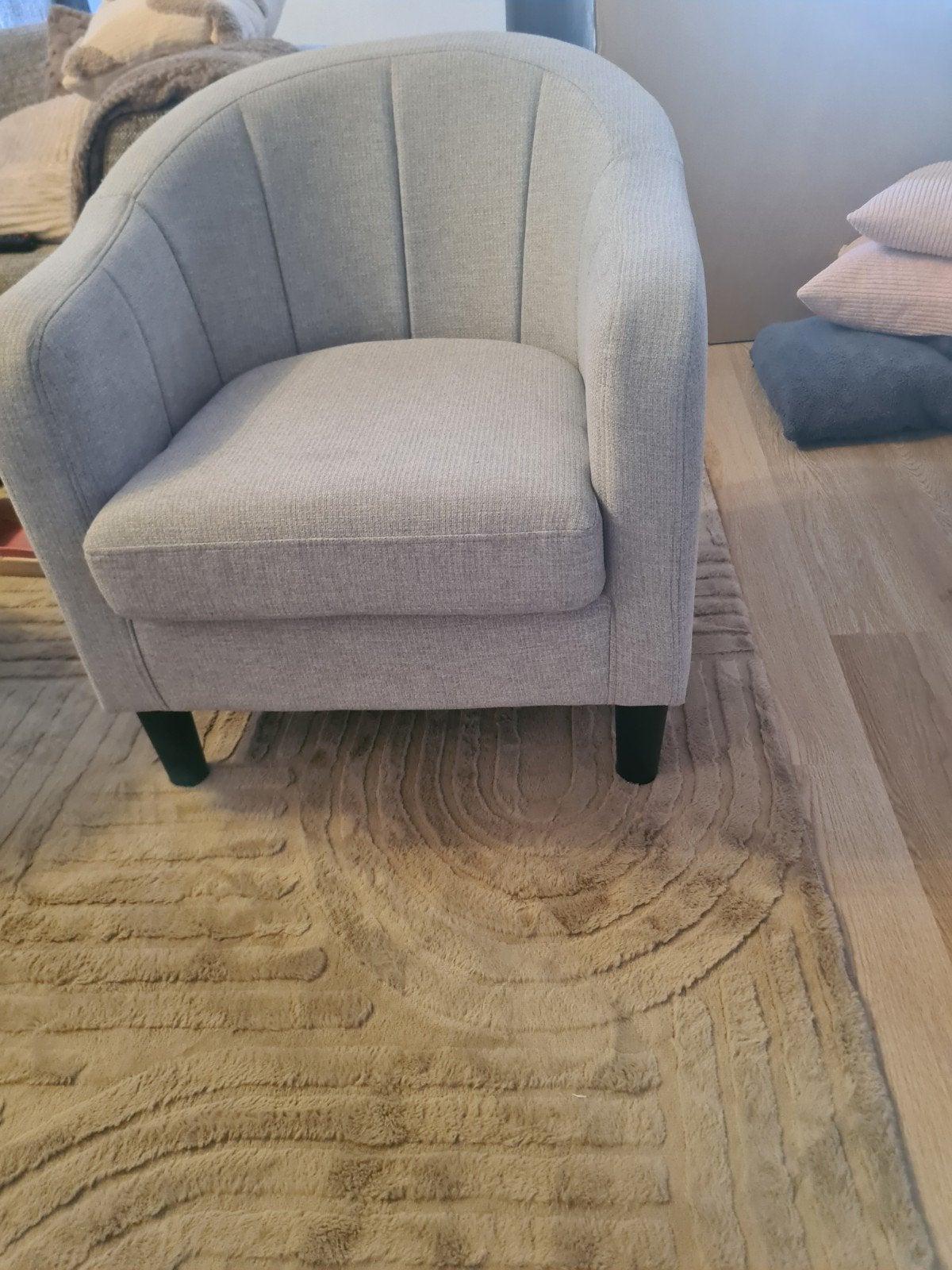 Comfortabele grijze fauteuil - Zo goed als nieuw, Ophalen, Zo goed als nieuw, Eén, Modern