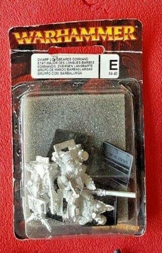 Warhammer Fantasy Metalen Blister Dwarf Longbeards Command, Hobby en Vrije tijd, Ophalen of Verzenden, Nieuw, Warhammer, Figuurtje(s)