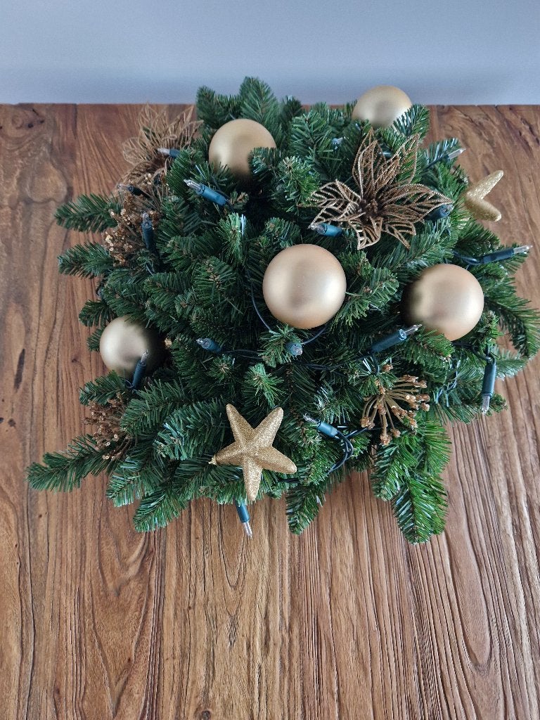 Kerstkrans met decoratie materiaal Evergreen, Ophalen, Nieuw