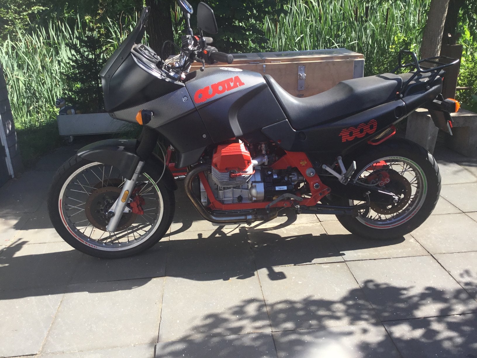 Moto Guzzi Quota met transport zijspan en 850T5, Motorrijbewijs A, Particulier, 1000 cc, Overig
