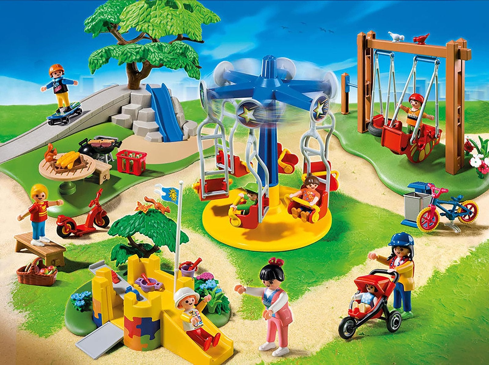 Playmobil Vrolijke Speeltuin 5024 - Compleet met extra's, Ophalen of Verzenden, Zo goed als nieuw, Complete set