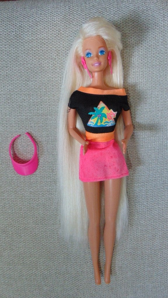 Vintage Mattel Glitter Hair Barbie pop, Verzamelen, Poppen, Ophalen of Verzenden, Gebruikt, Pop