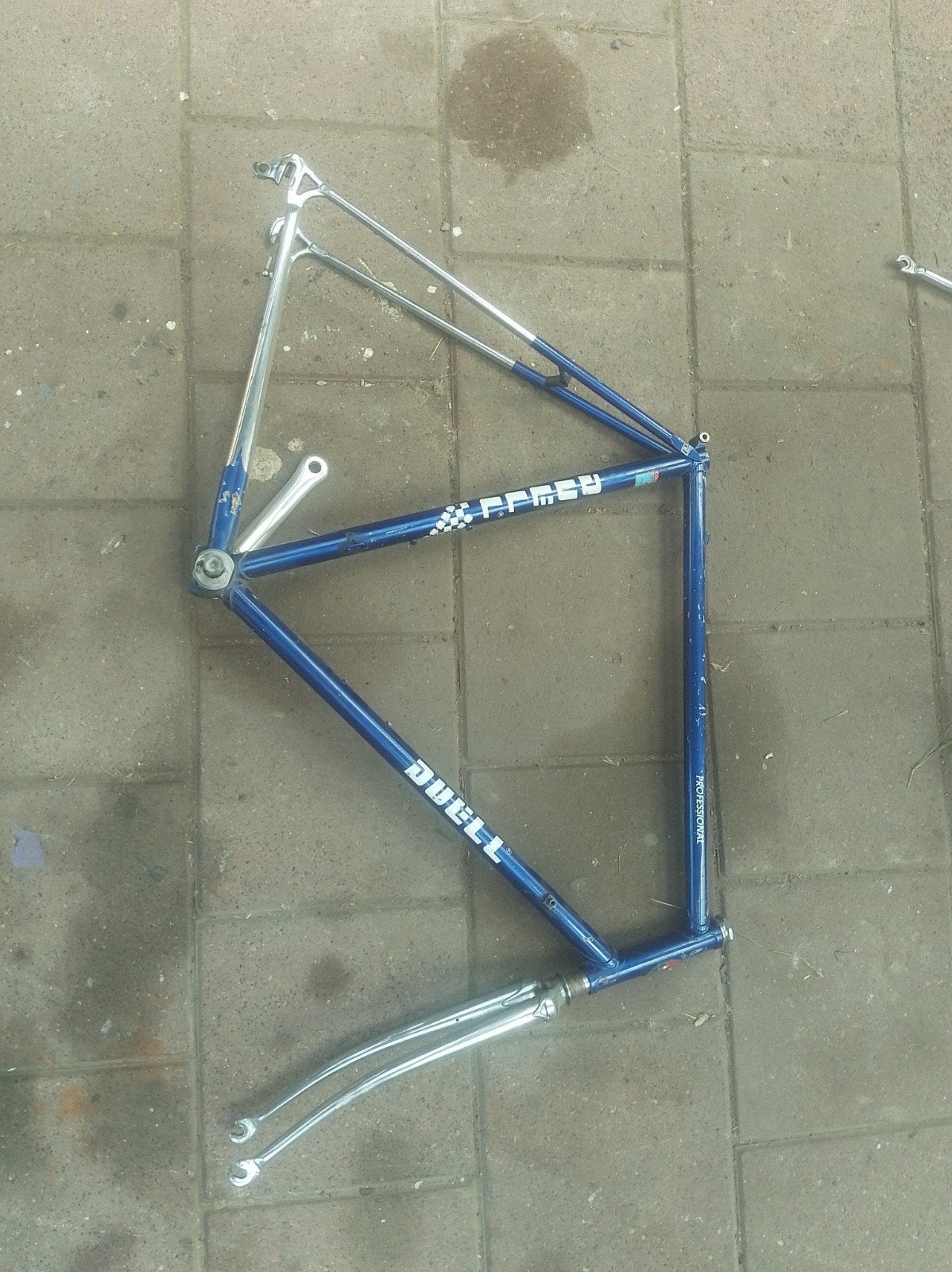 Duel racefiets frame, Ophalen