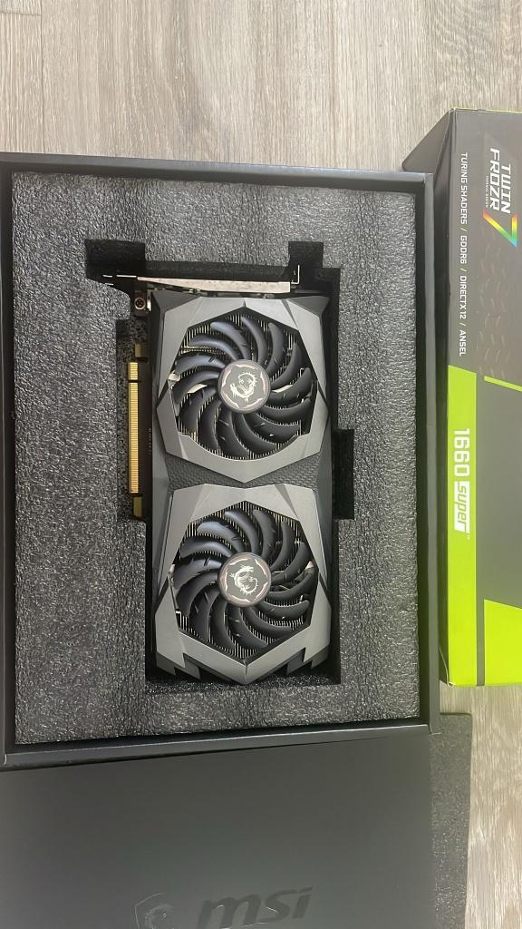 MSI GeForce RTX 1660 Super Gaming X- 6 GB, Computers en Software, Videokaarten, Ophalen, PCI-Express 3, GDDR6, Zo goed als nieuw