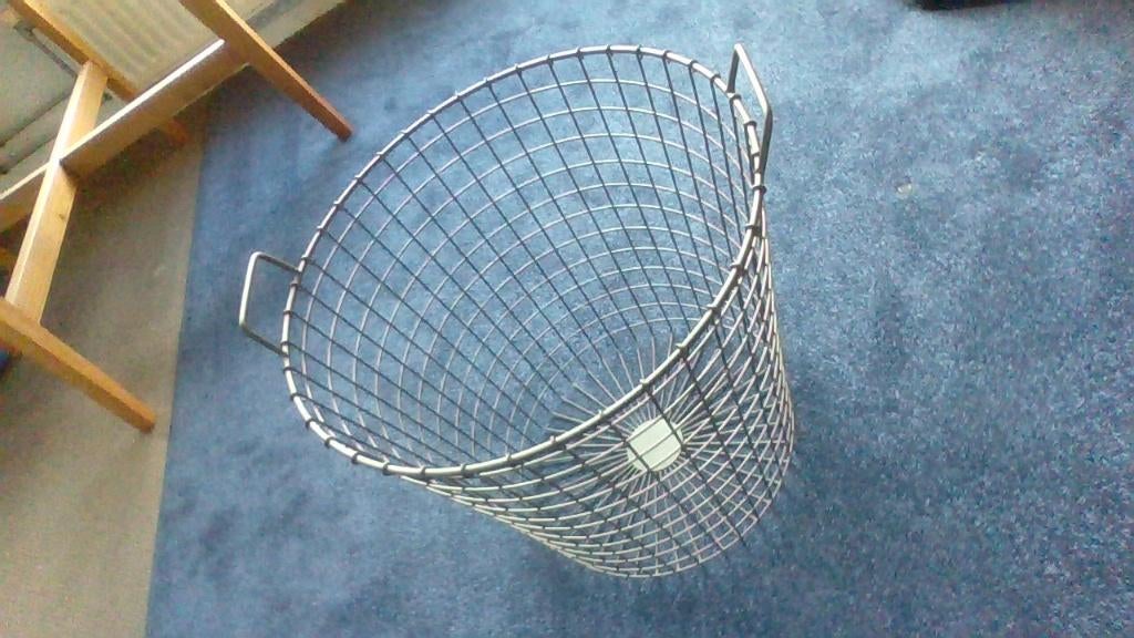 Nette metalen draadmand, Ophalen, Overige materialen, Mand, Rond