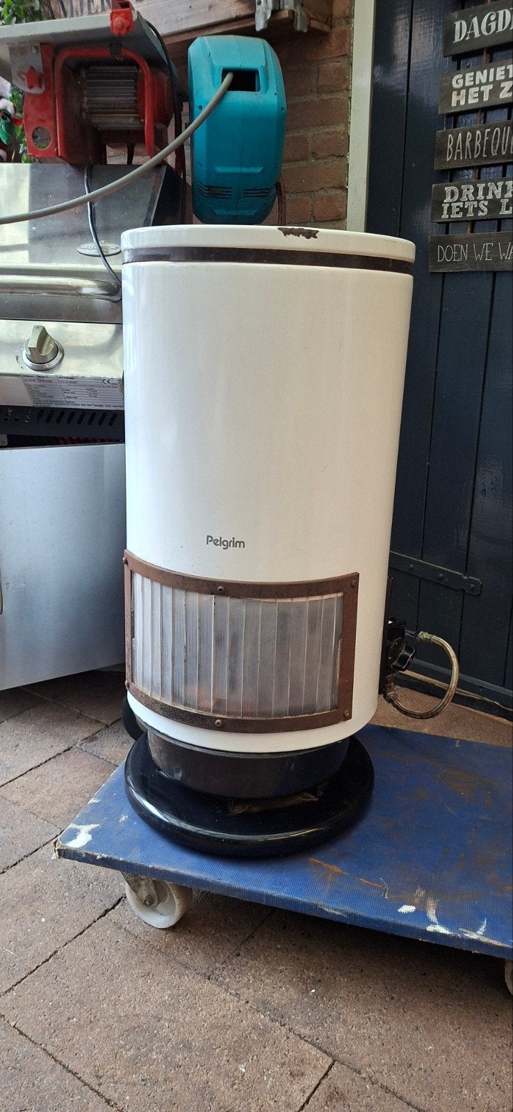 Pelgrim gaskachel voor propaan/butaan uit chalet, Ophalen, Gebruikt, Gas, Vrijstaand