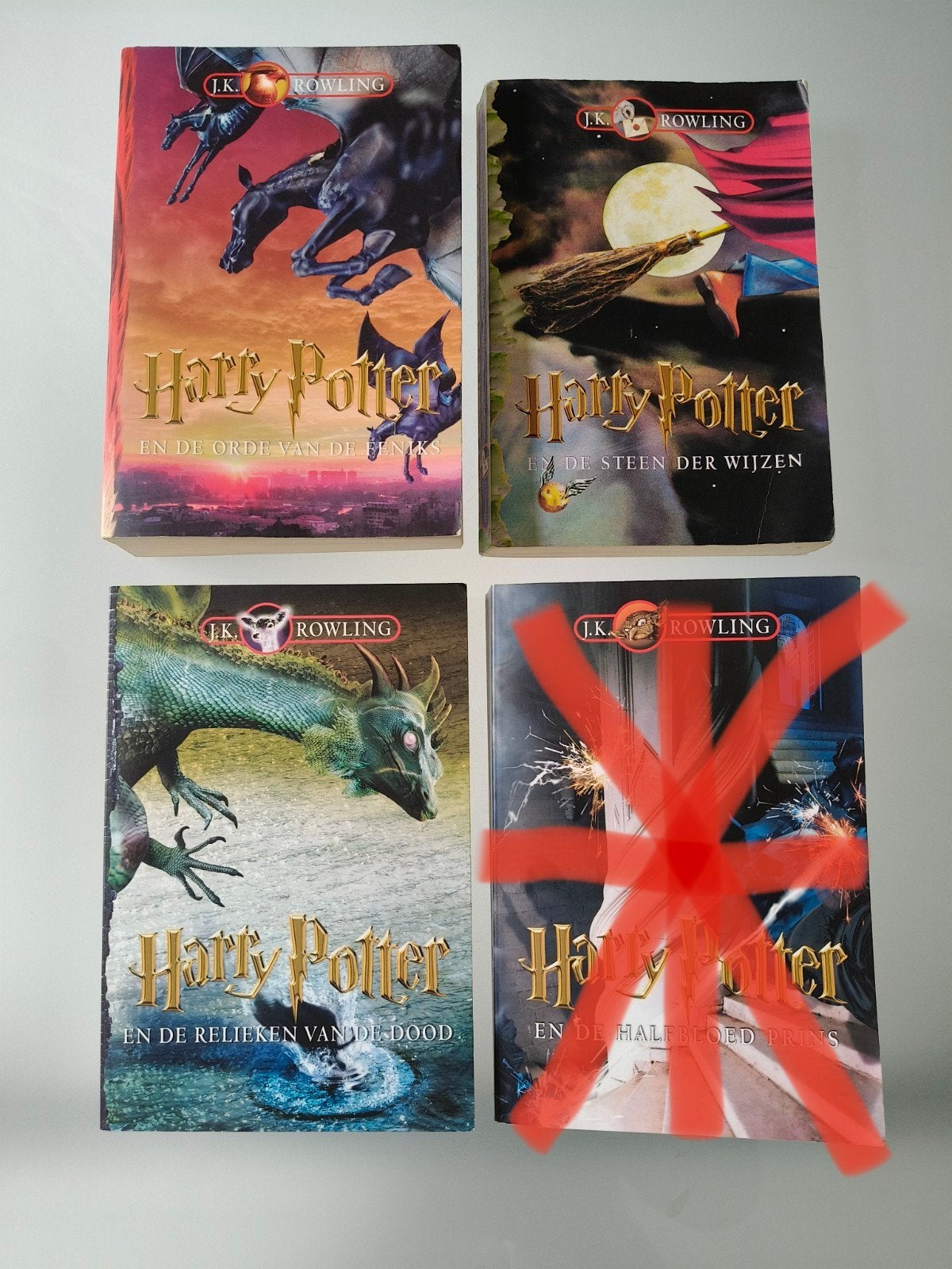 Harry Potter boeken, Boeken, Ophalen of Verzenden, Gelezen, J.K. Rowling
