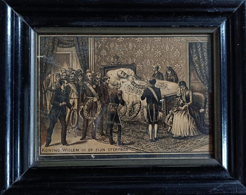 Koning Willem III in november 1890 in Het Loo., Antiek en Kunst, Ophalen of Verzenden