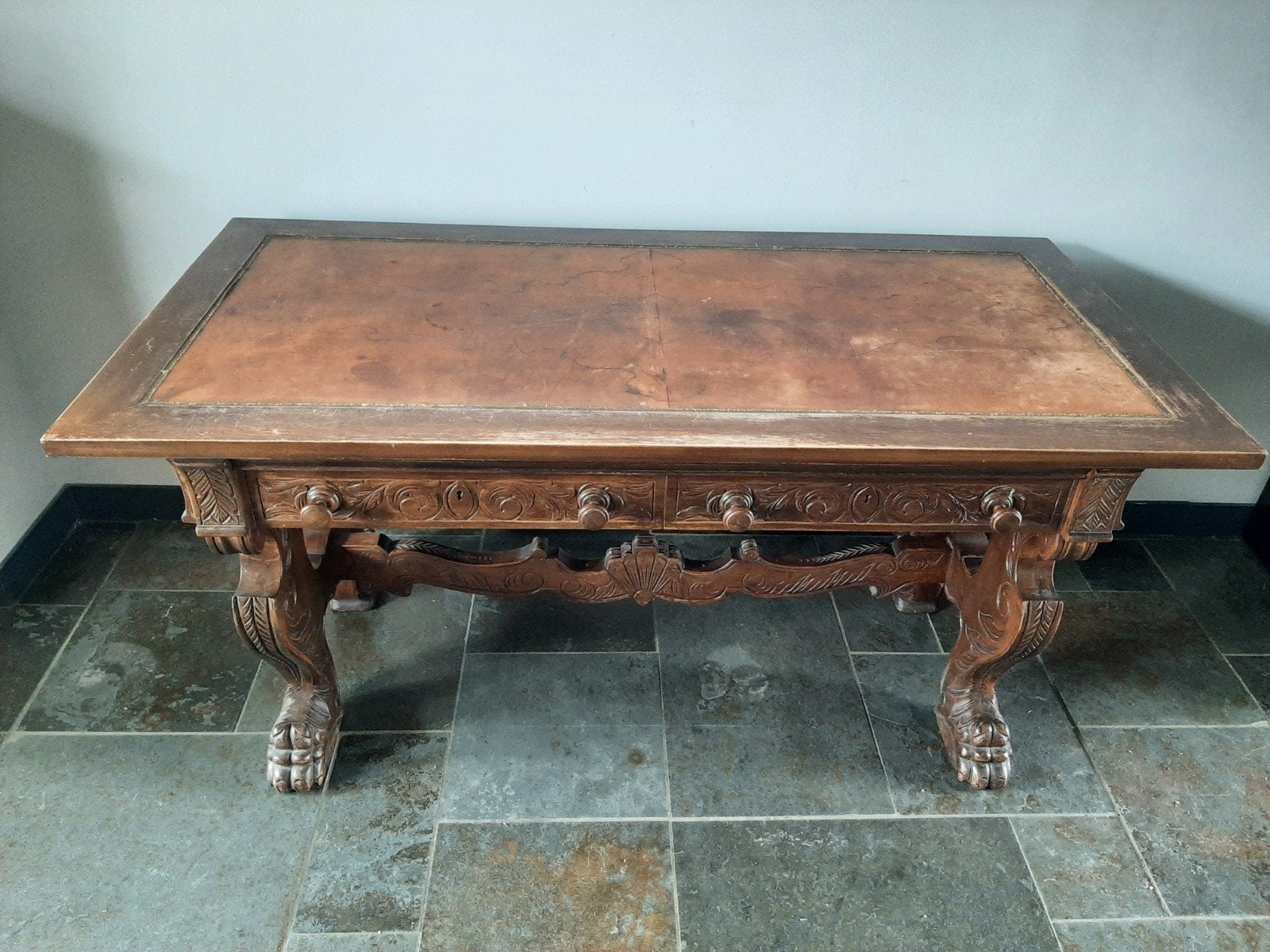 Oude kloostertafel, Ophalen, Gebruikt, 50 tot 100 cm, 150 tot 200 cm