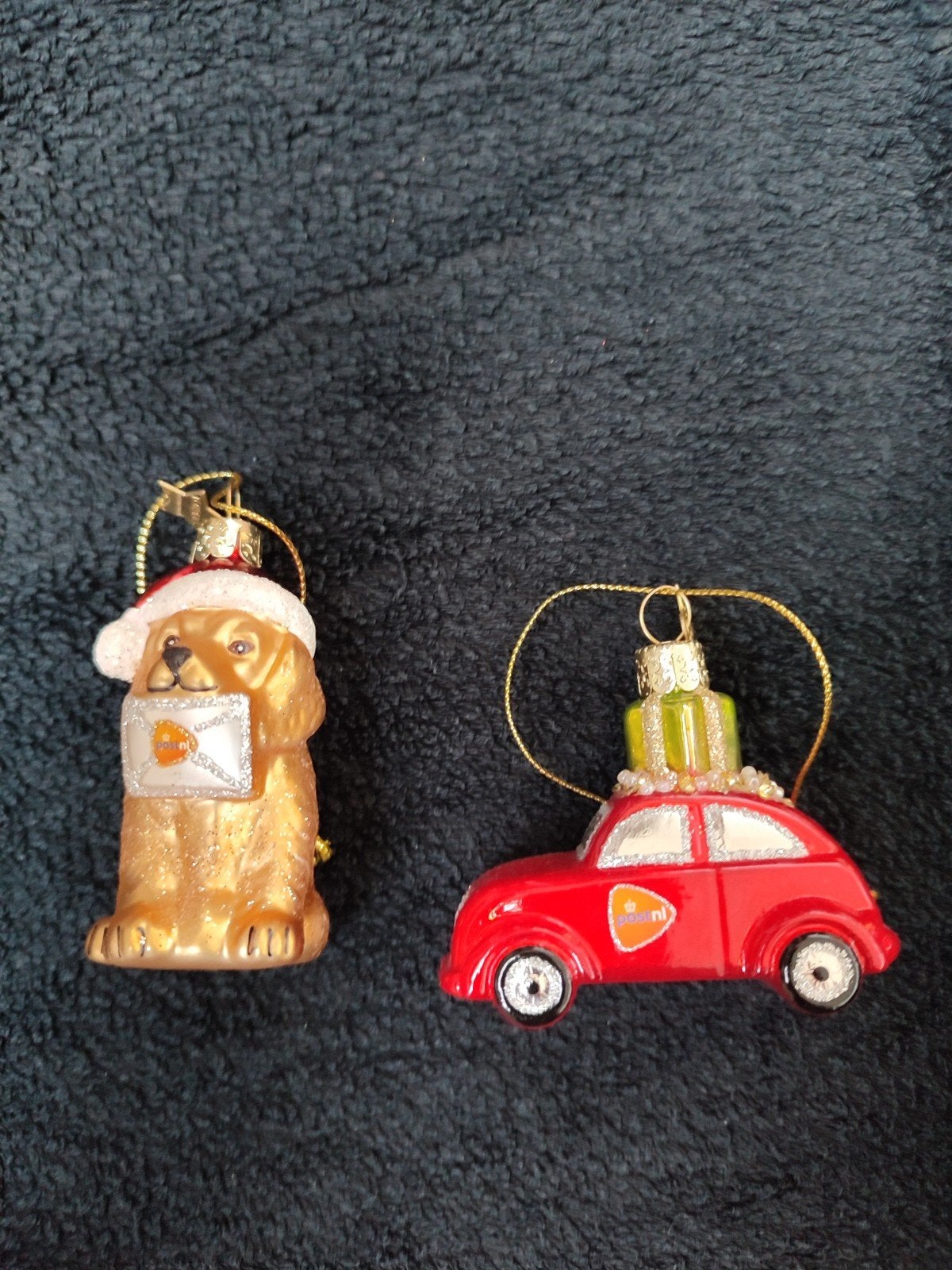 Kerstballen PostNL hond en auto, Diversen, Kerst, Ophalen of Verzenden, Nieuw