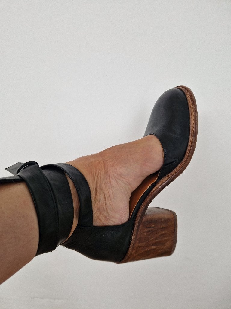 Shabbies Amsterdam veterpumps. Maat 37. Zwart, Pumps, Shabbies Amsterdam, Nijmegen, Zwart