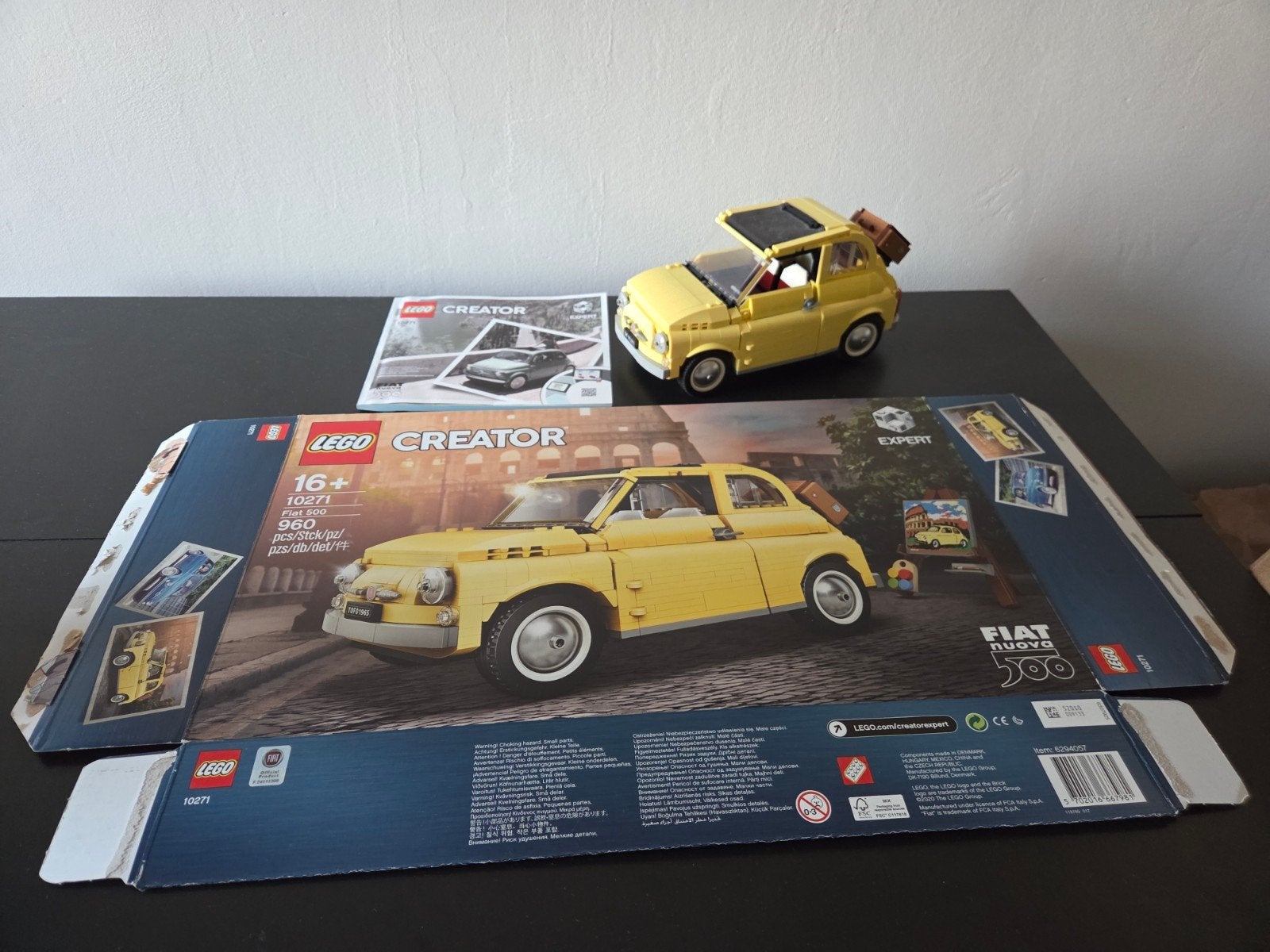 LEGO Creator Expert Fiat 500 (10271) - Zo goed als nieuw, Ophalen of Verzenden, Zo goed als nieuw