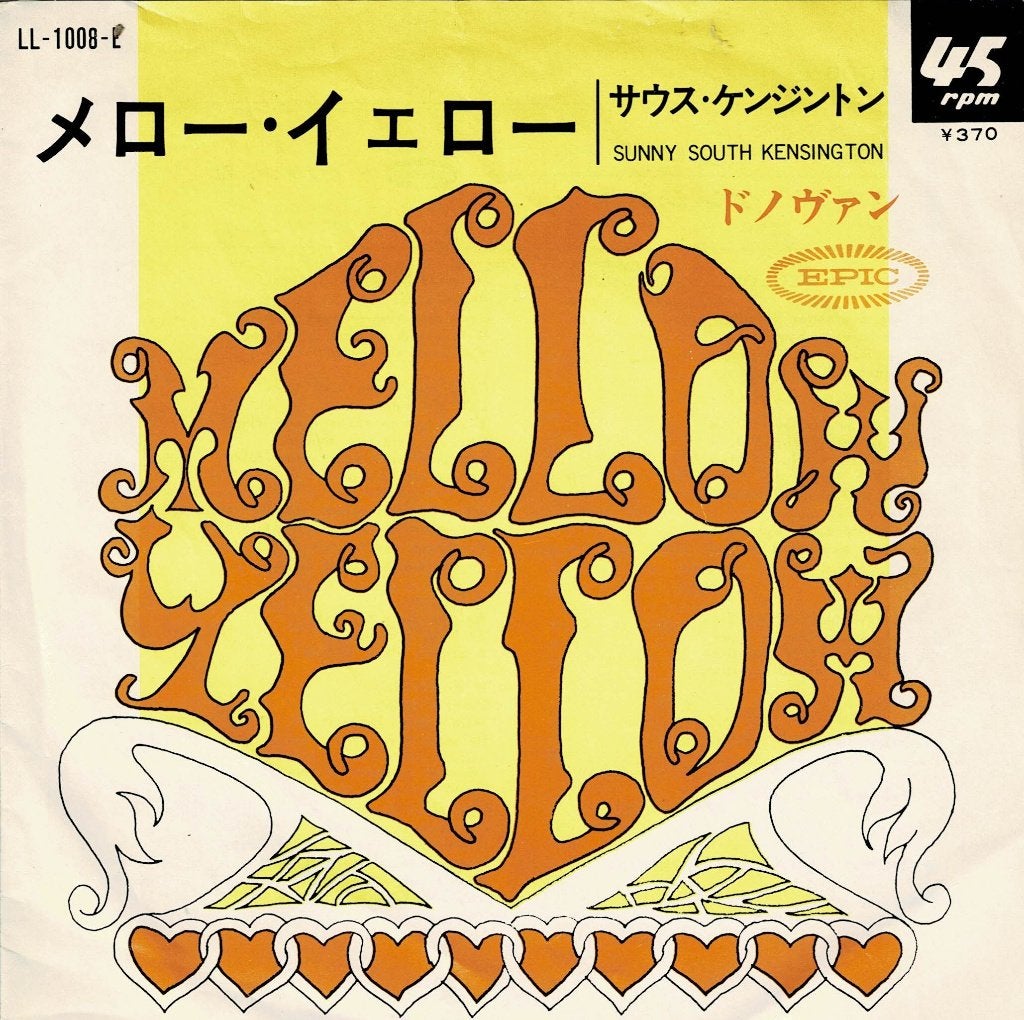 Donovan ‎– Mellow Yellow (Japan 1966), Gebruikt, 7 inch, Ophalen of Verzenden, Pop