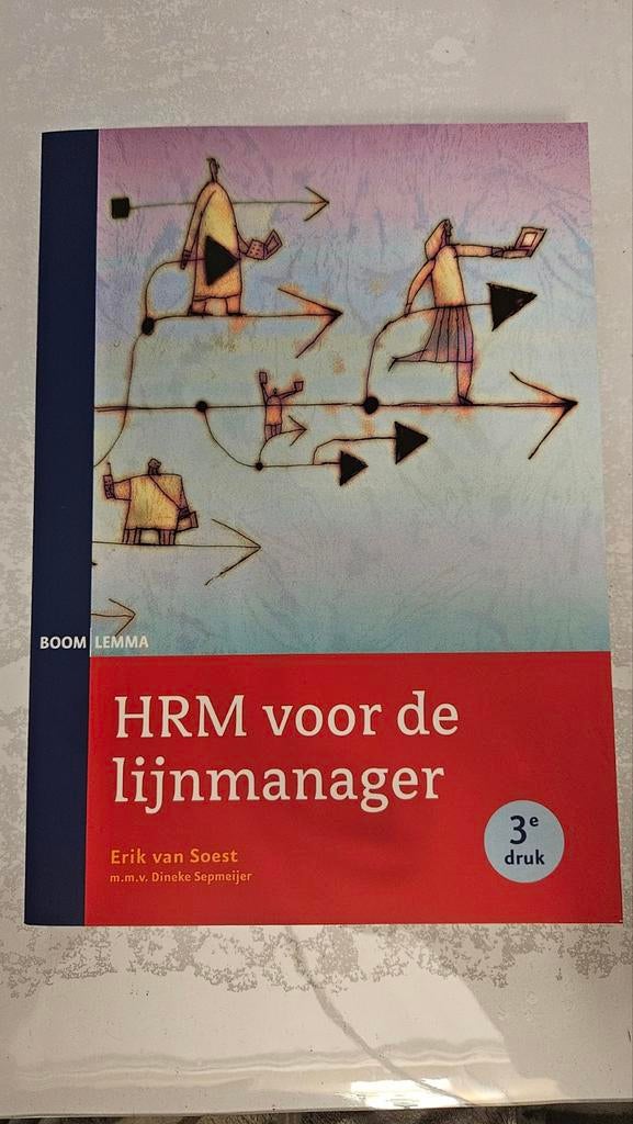 HRM voor de lijnmanager - 3e druk, Ophalen of Verzenden, Nieuw, Personeel en Organisatie, Erik van Soest, Dineke Sepmeijer