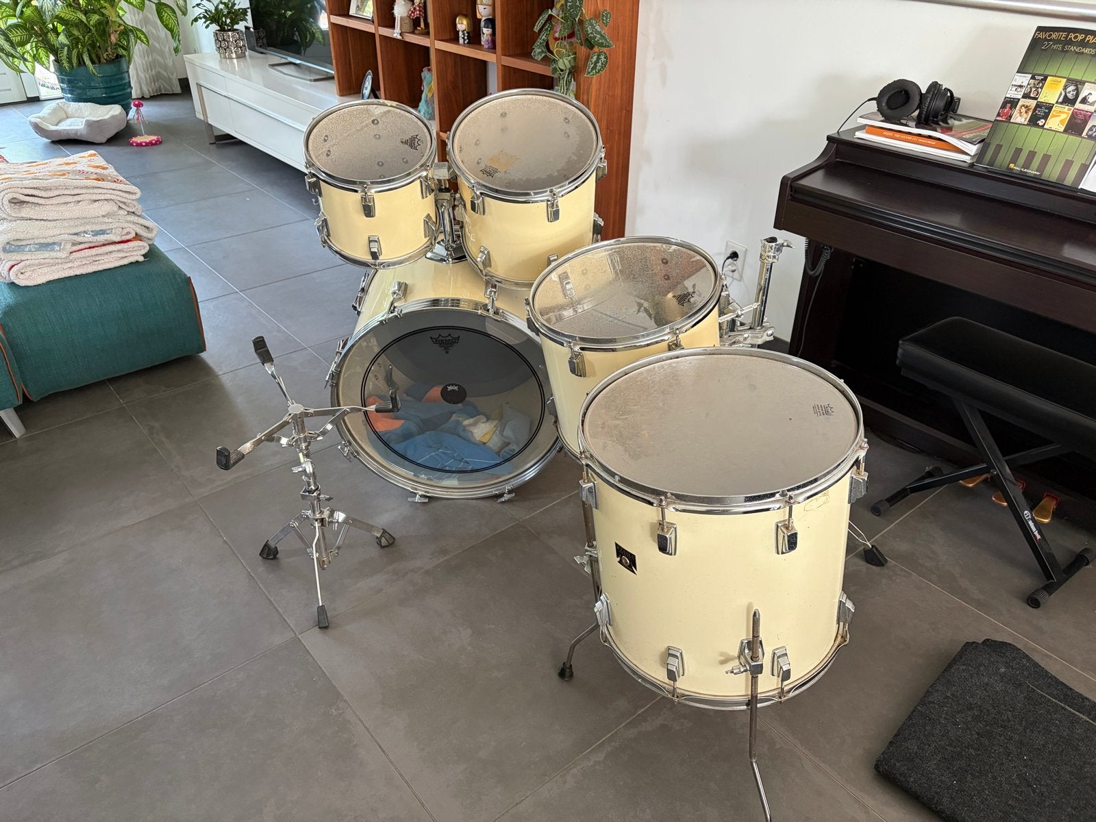 Tama Swingstar drumstel met hoezen, Ophalen, Gebruikt, Tama