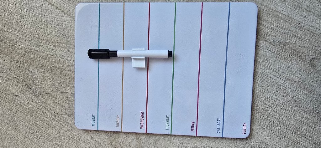 Weekplanner Magnetisch Whiteboard met Stift, Ophalen, Whiteboard