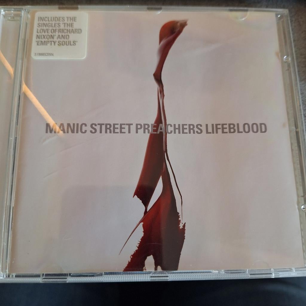 Manic street preachers lifeblood, Cd's en Dvd's, Ophalen of Verzenden, Zo goed als nieuw, Poprock
