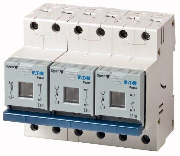 Pasco veilighedenlastscheider DIII 3P+N, max.35A, Verzenden, Nieuw