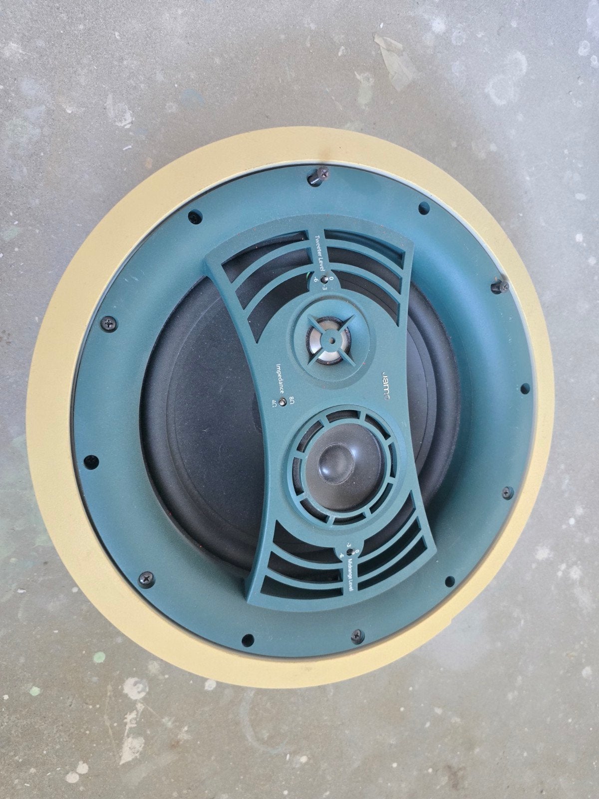 Jamo 10.5A2 High-End 3-Weg Plafond Speaker (4/8 Ohm), Gebruikt, Overige typen, Ophalen of Verzenden, 60 tot 120 watt