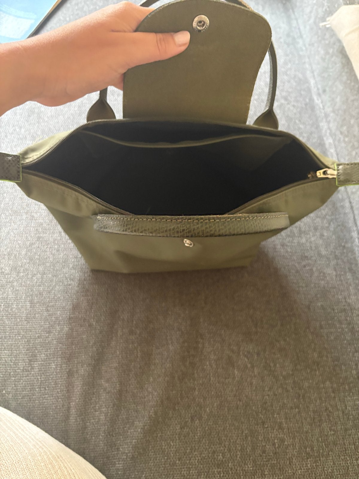 Longchamp tasje kleine maat groen- zo goed als nieuw, Ophalen of Verzenden, Zo goed als nieuw, Groen, Handtas