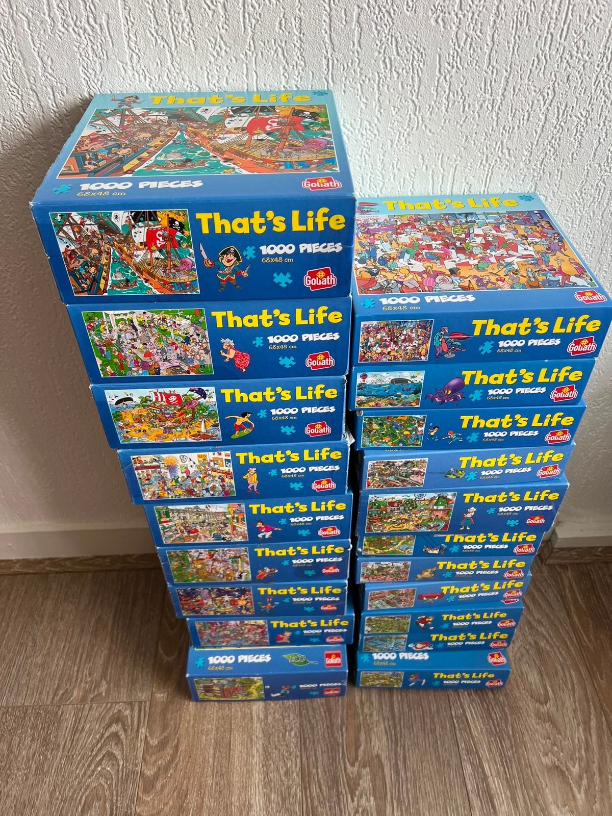 20x That's Life Puzzels - Goliath 1000 Stukjes, Ophalen, 500 t/m 1500 stukjes, Zo goed als nieuw, Legpuzzel